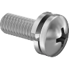Stainless Steel Pan Head Phillips Screws with Split Lock Washer