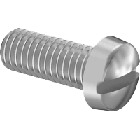 0131FA00020 Steel Cheese Head Slotted Screws