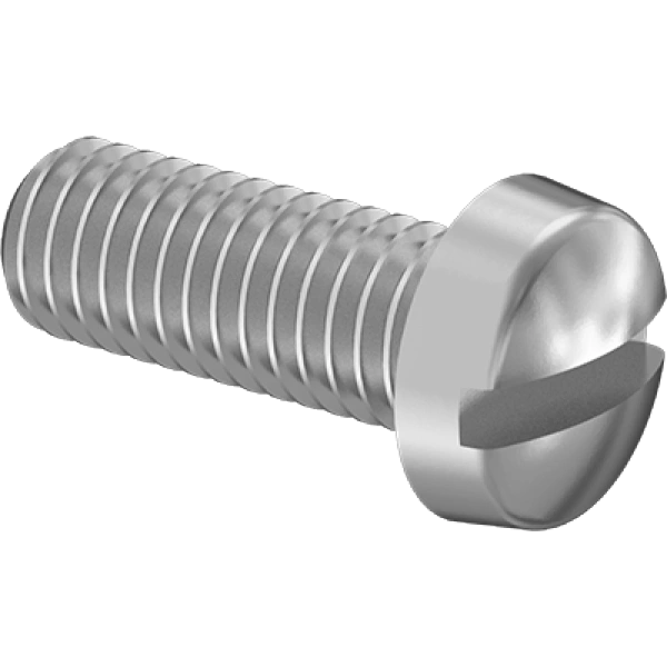 0131FA00020 Steel Cheese Head Slotted Screws