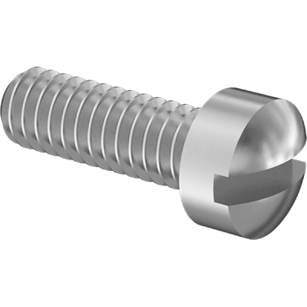 0142FA00004 Steel Fillister Head Slotted Screws
