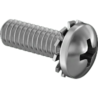 0189FA00001 Steel Pan Head Phillips Screws with External-Tooth Lock Washer