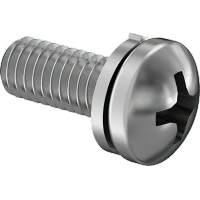 0194FA00001 Steel Pan Head Phillips Screws with Split Lock Washer