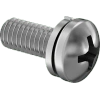 Steel Pan Head Phillips Screws with Split Lock Washer