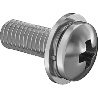 0193FA00001 Steel Pan Head Phillips Screws with Spring Lock Washer