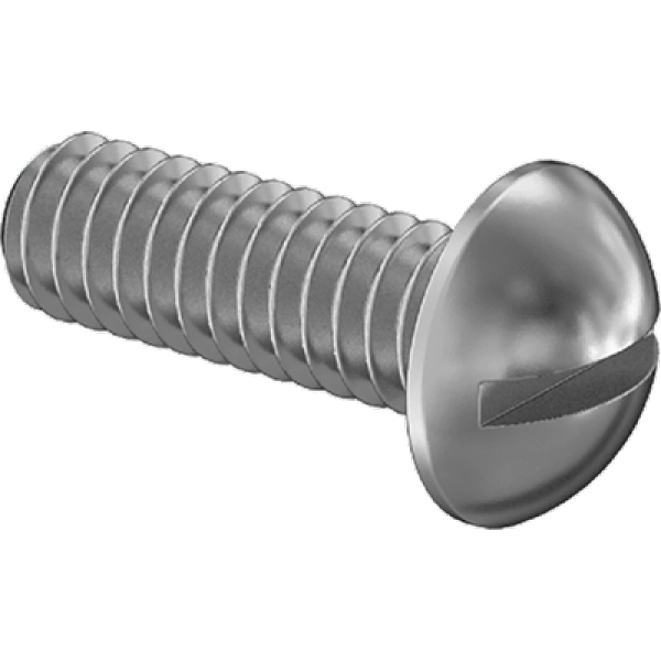 0136FA00002 Steel Round Head Slotted Screws