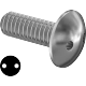 0212FA00001 Tamper-Resistant Drilled Spanner Stainless Steel Truss Head Screws