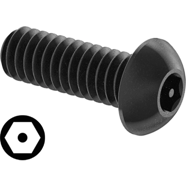 0215FA00001 Tamper-Resistant Hex-Drive Steel Button Head Screws