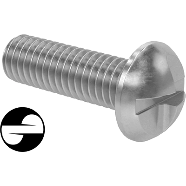 0216FA00001 Tamper-Resistant One-Way-Drive Stainless Steel Round Head Screws