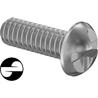 0217FA00002 Tamper-Resistant One-Way-Drive Steel Round Head Screws