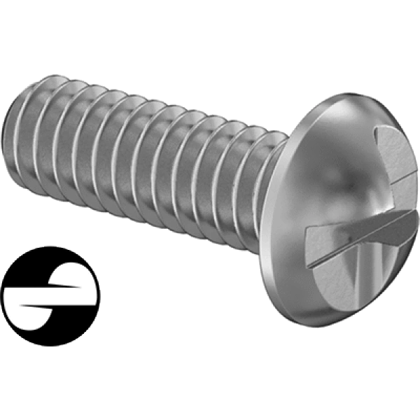 0217FA00001 Tamper-Resistant One-Way-Drive Steel Round Head Screws