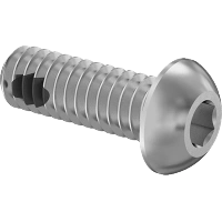 0199FA00001 Thread-Locking Stainless Steel Button Head Hex-Drive Screws