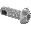 Thread-Locking Stainless Steel Button Head Hex-Drive Screws