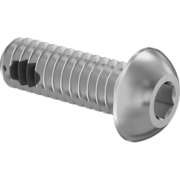 0199FA00001 Thread-Locking Stainless Steel Button Head Hex-Drive Screws