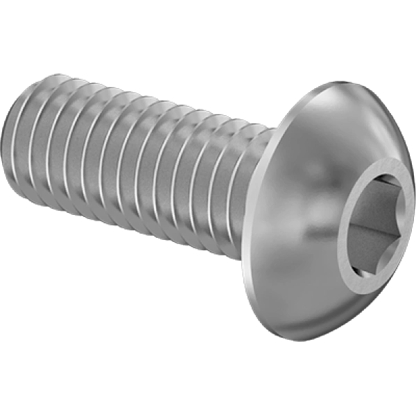 0086FA00001 Titanium Button Head Hex-Drive Screws