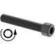 0012FA00001 Left-Hand Threaded Alloy Steel Socket Head Screws