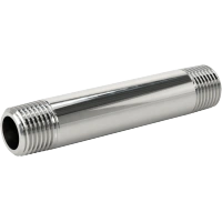1501FA00024 Standard-Wall Chrome-Plated Brass Threaded Pipe Nipples and Pipe