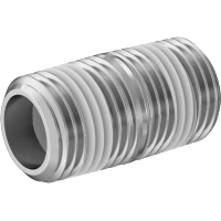 1505FA00001 Standard-Wall Stainless Steel Threaded Pipe Nipples and Pipe with Sealant