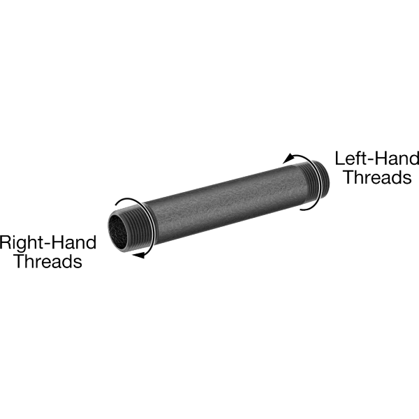 1486FA00003 Standard-Wall Steel Pipe Nipples and Pipewith Right-Hand and Left-Hand Threads