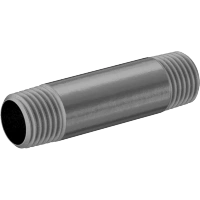 1490FA00001 Thick-Wall Galvanized Iron and Steel Threaded Pipe Nipples and Pipe