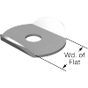 Angled-Edge Tie Down Washers