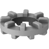 Ribbed Vibration-Damping Washers