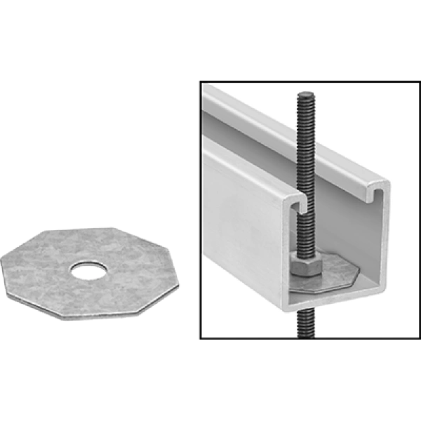 1373FA00011 Slot-Adapting Octagonal Strut Channel Washers